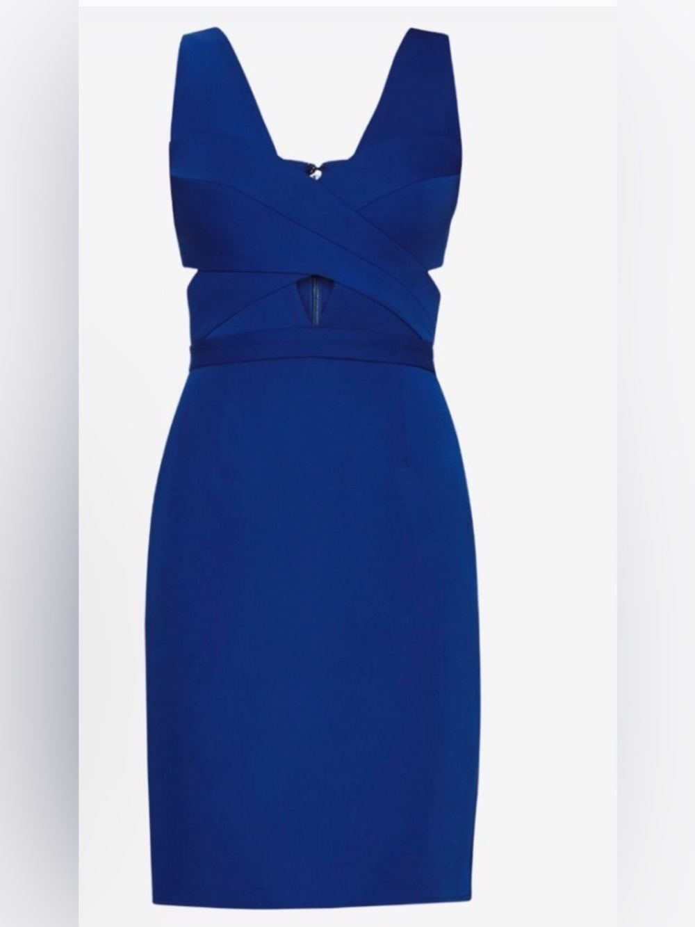 BCBGMAXAZARIA BCBG Annalisa Royal Blue Cutout Dress SZ 4